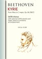 KYRIE from Mass in C major, Op. 86 SATB choral sheet music cover